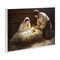 Stupell Industries Christ Is Born Nativity Wall Plaque, design by Petal Prints Design